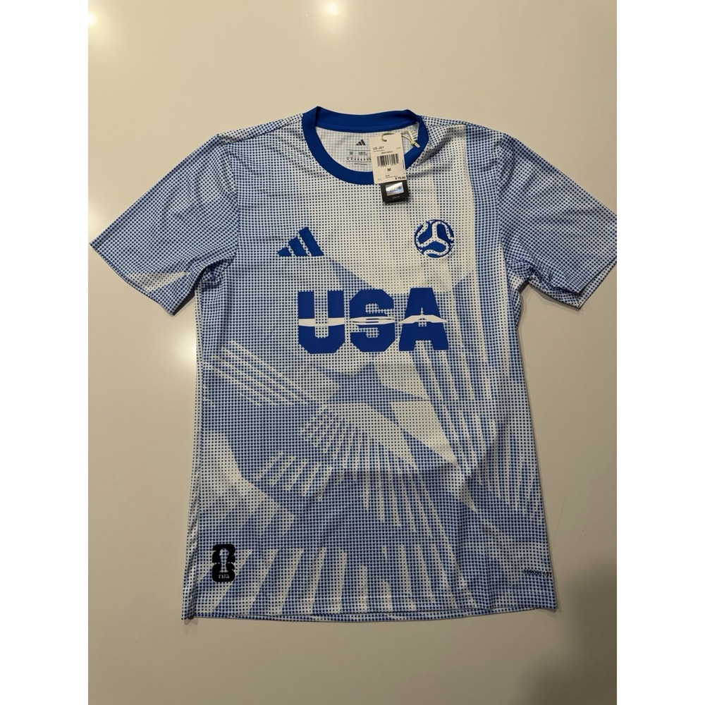 Adidas USMNT 2026 FIFA World Cup USA Jersey White Blue JI7635 Mens Medium NWT